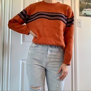 Vintage orange sweater